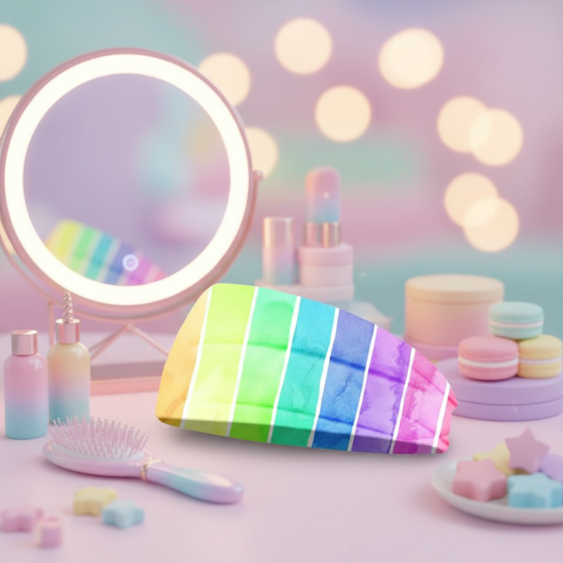 rainbow unicorn elastic headband - lifestyle