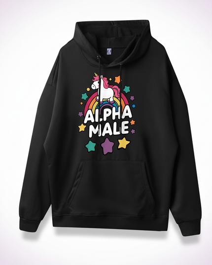 rainbow unicorn hoodie - white-bg