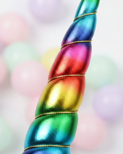 rainbow unicorn horn cosplay prop - detail