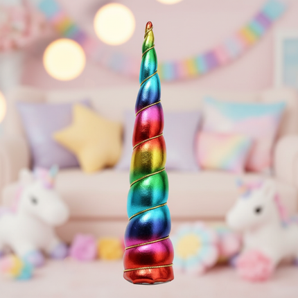 rainbow unicorn horn cosplay prop - lifestyle