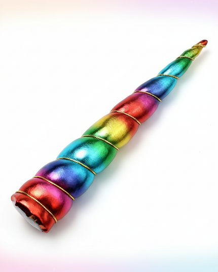 rainbow unicorn horn cosplay prop - white-bg
