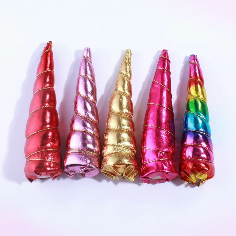 rainbow unicorn horn craft - white-bg