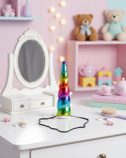 rainbow unicorn horn headband 1 - lifestyle