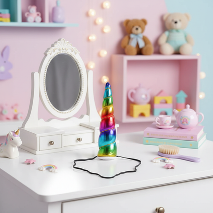 rainbow unicorn horn headband 1 - lifestyle