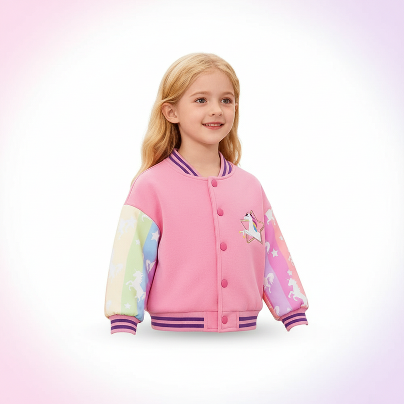 rainbow unicorn jacket - white-bg