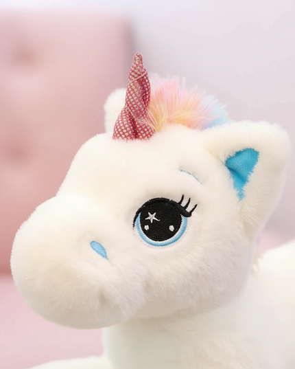 rainbow unicorn plush animal - detail