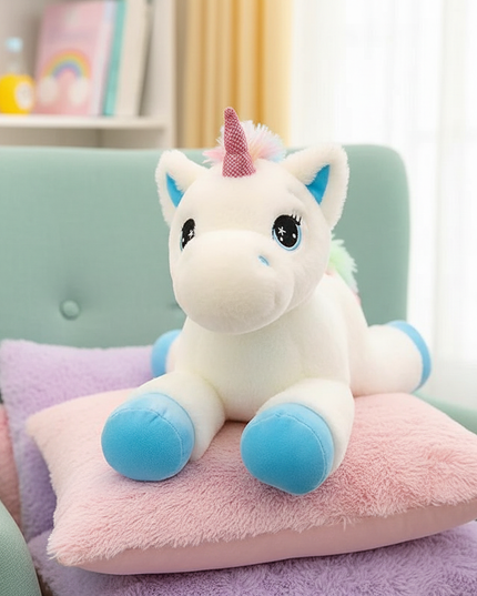 rainbow unicorn plush animal - lifestyle