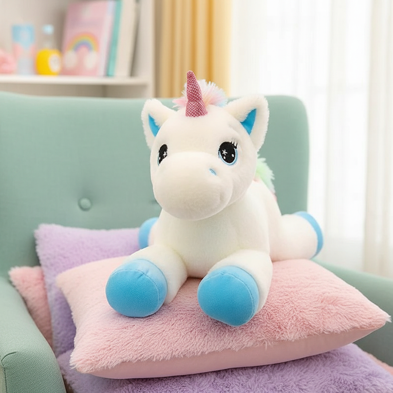 rainbow unicorn plush animal - lifestyle