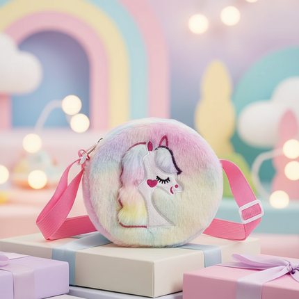 rainbow unicorn purse - lifestyle