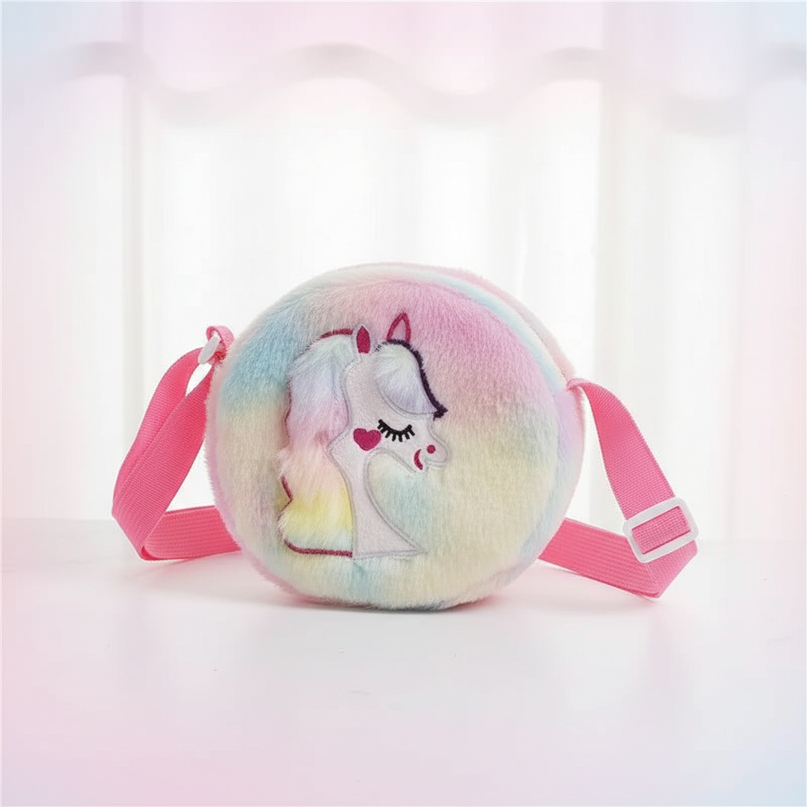 rainbow unicorn purse - white-bg
