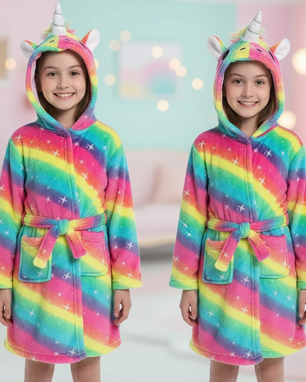 rainbow unicorn robe - lifestyle