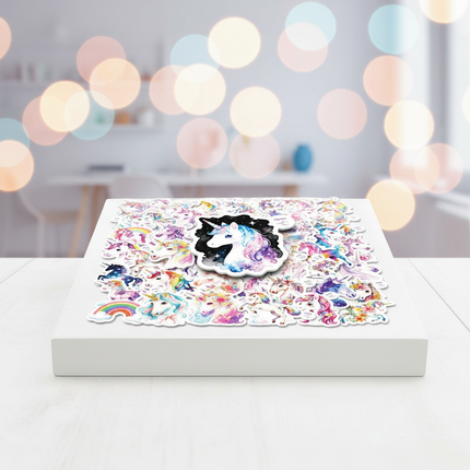 rainbow unicorn stickers - lifestyle
