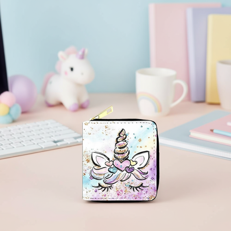 rainbow unicorn wallet - lifestyle