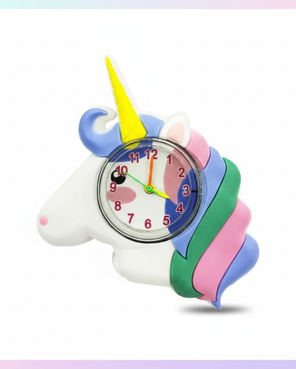rainbow unicorn watch - white-bg