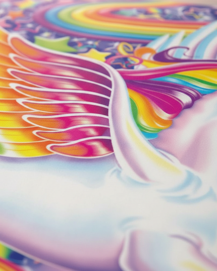rainbow wing pegasus bedding - detail
