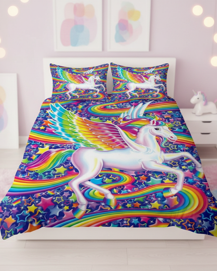 rainbow wing pegasus bedding - lifestyle