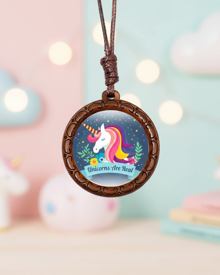 real unicorn necklace - lifestyle