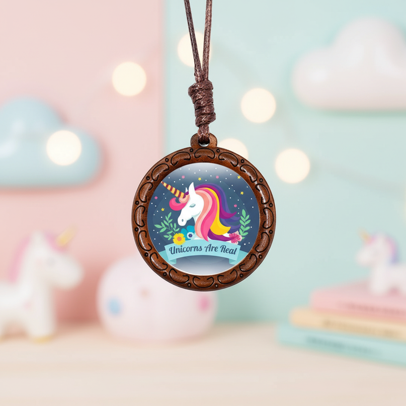 real unicorn necklace - lifestyle