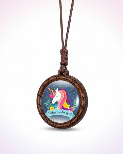 real unicorn necklace - white-bg