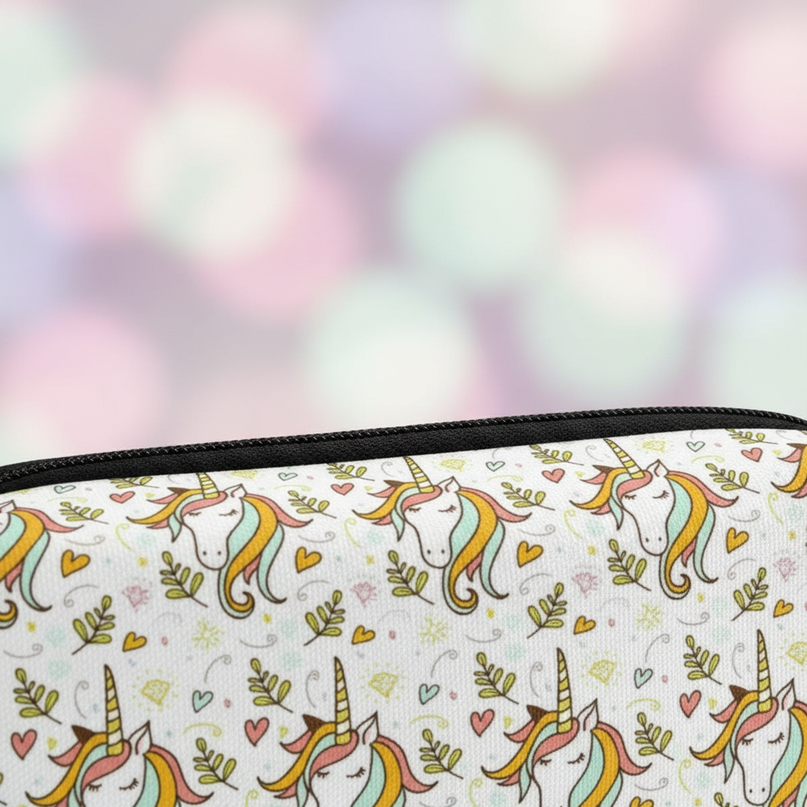 realistic unicorn pencil case - detail