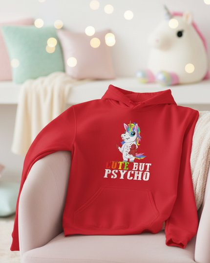 red cute but psycho hoodie - lifestyle