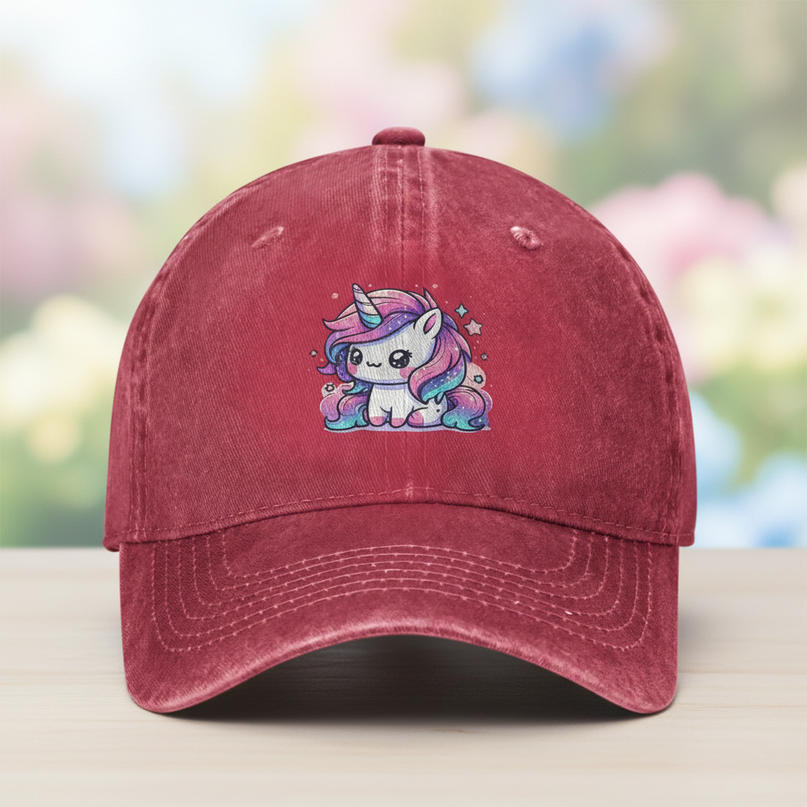 red unicorn hat - lifestyle