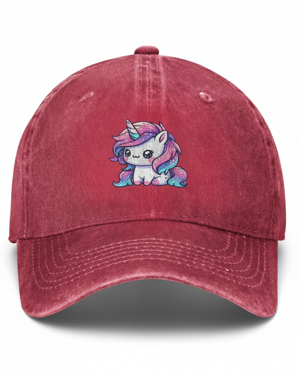 red unicorn hat - white-bg