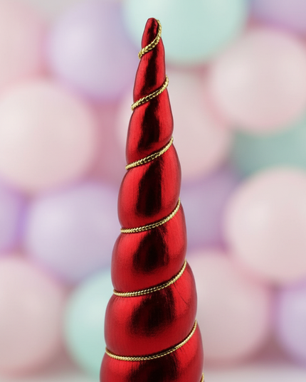 red unicorn horn pack - detail