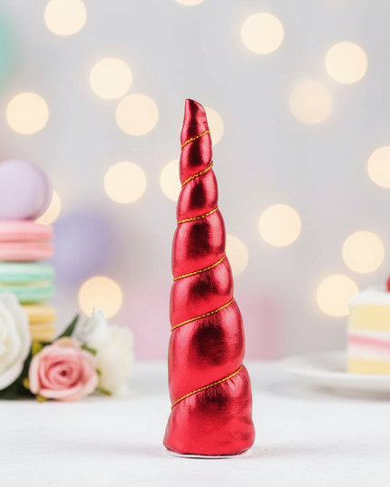 red unicorn horn party pack - lifestyle
