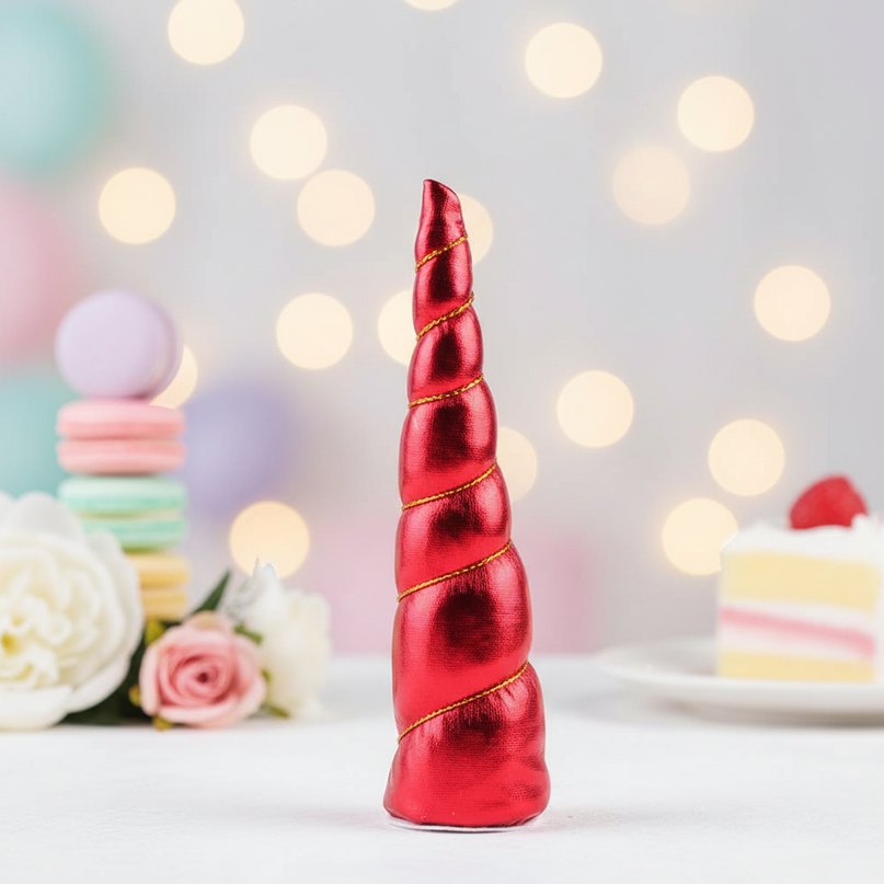 red unicorn horn party pack - lifestyle