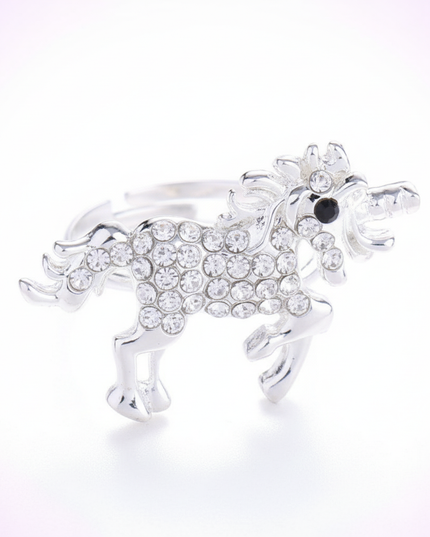 shiny unicorn ring - white-bg