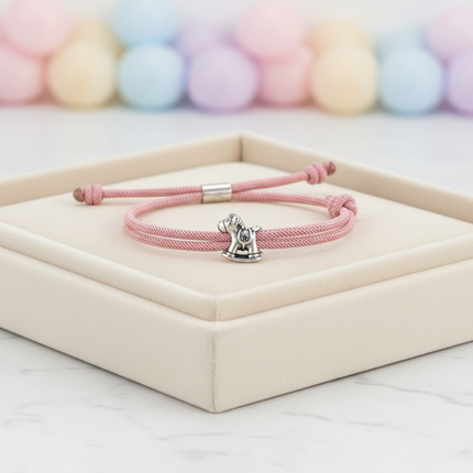pink unicorn bracelet - lifestyle
