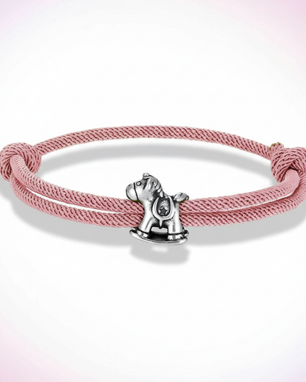 pink unicorn bracelet - white-bg