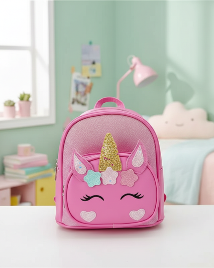 rose unicorn backpack with name - lifestyle