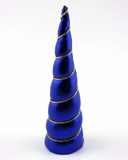 royal blue unicorn horn - white-bg