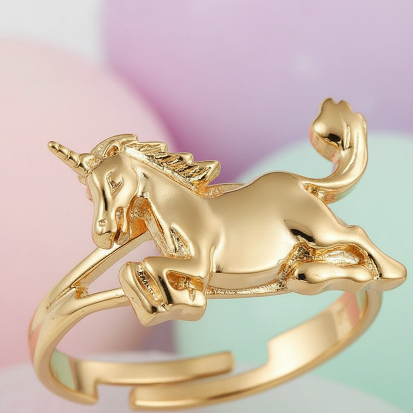 royal unicorn ring - detail
