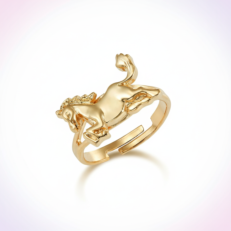 royal unicorn ring - white-bg