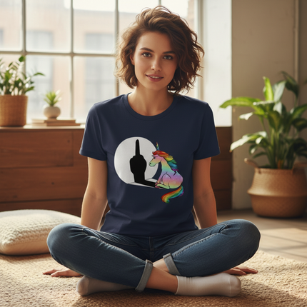 rust unicorn shirt - lifestyle