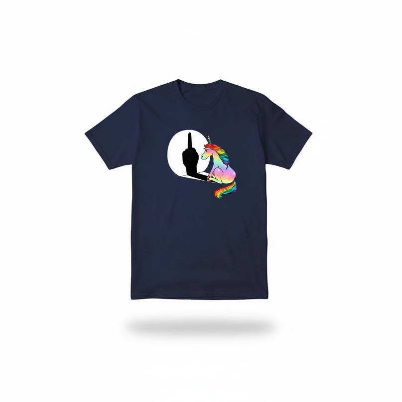 rust unicorn shirt - white-bg
