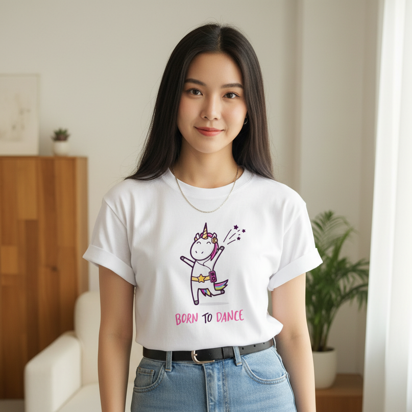 sage unicorn shirt - lifestyle