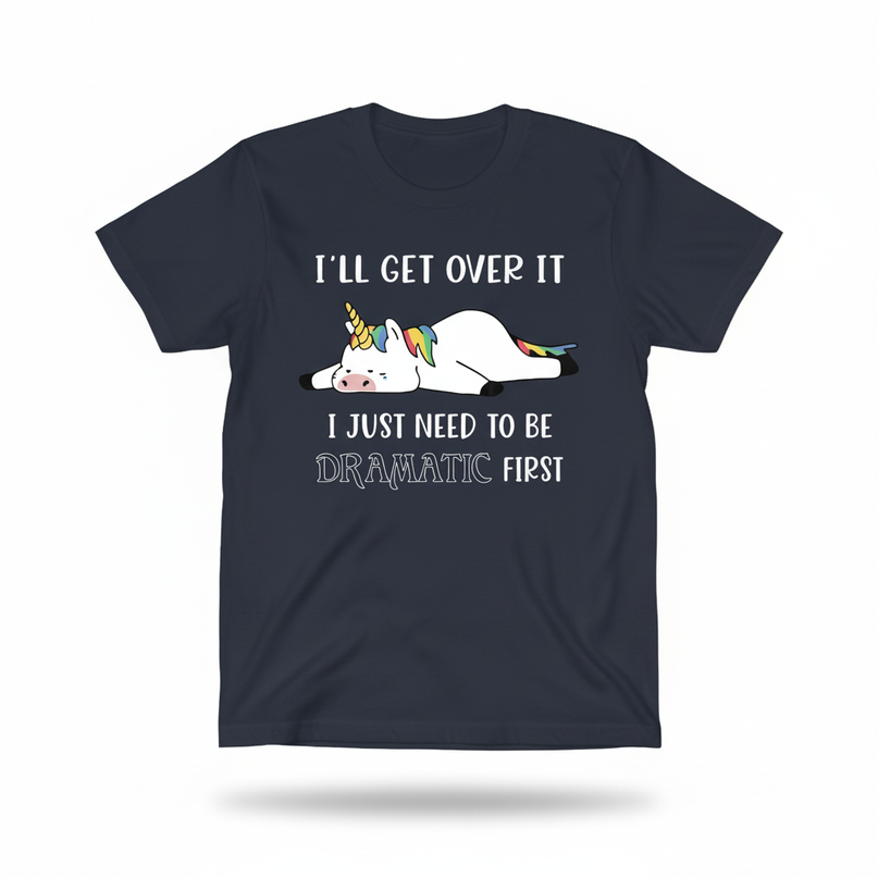 sarcastic unicorn shirt - white-bg