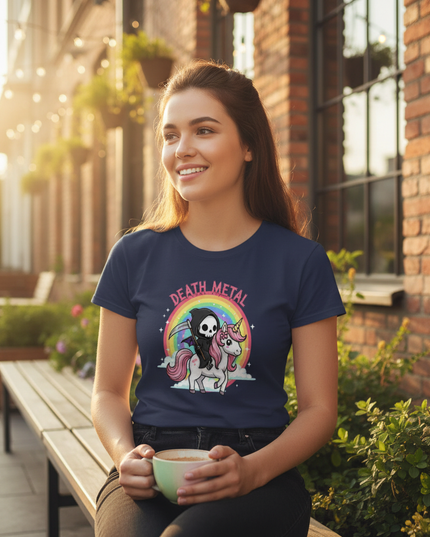 sequin unicorn shirt - in-use