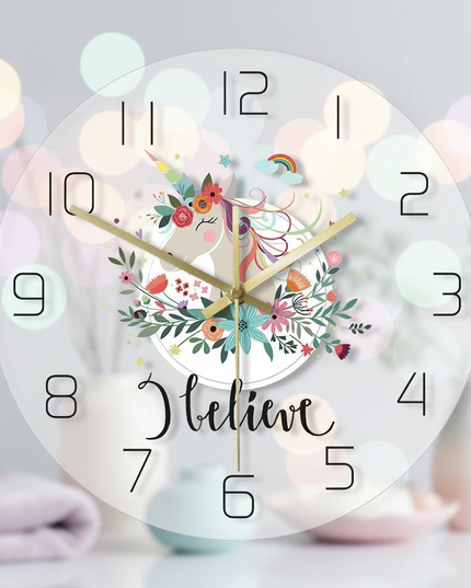 silent unicorn clock - lifestyle