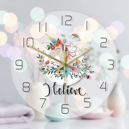 silent unicorn clock - lifestyle