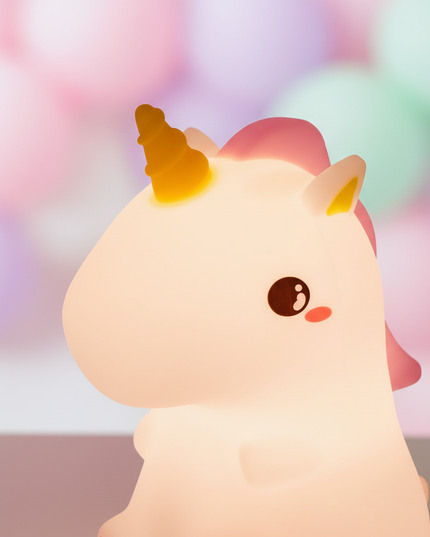 silicone unicorn night light - detail