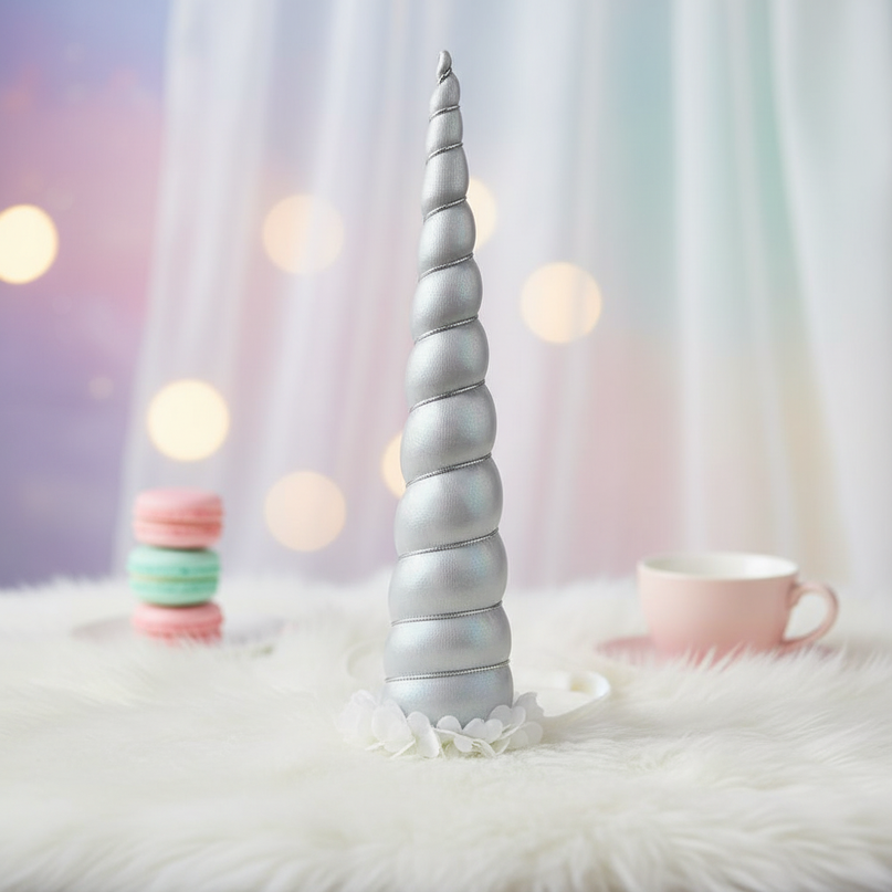 silver unicorn horn for cosplay prop - lifestyle