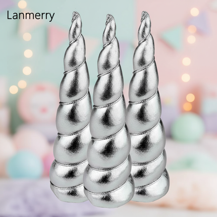 silver unicorn horn party pack - lifestyle