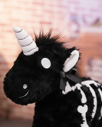 skeleton unicorn plush - detail