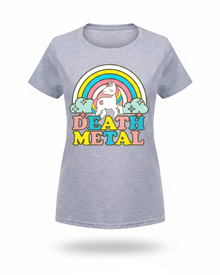 skeleton unicorn shirt - white-bg