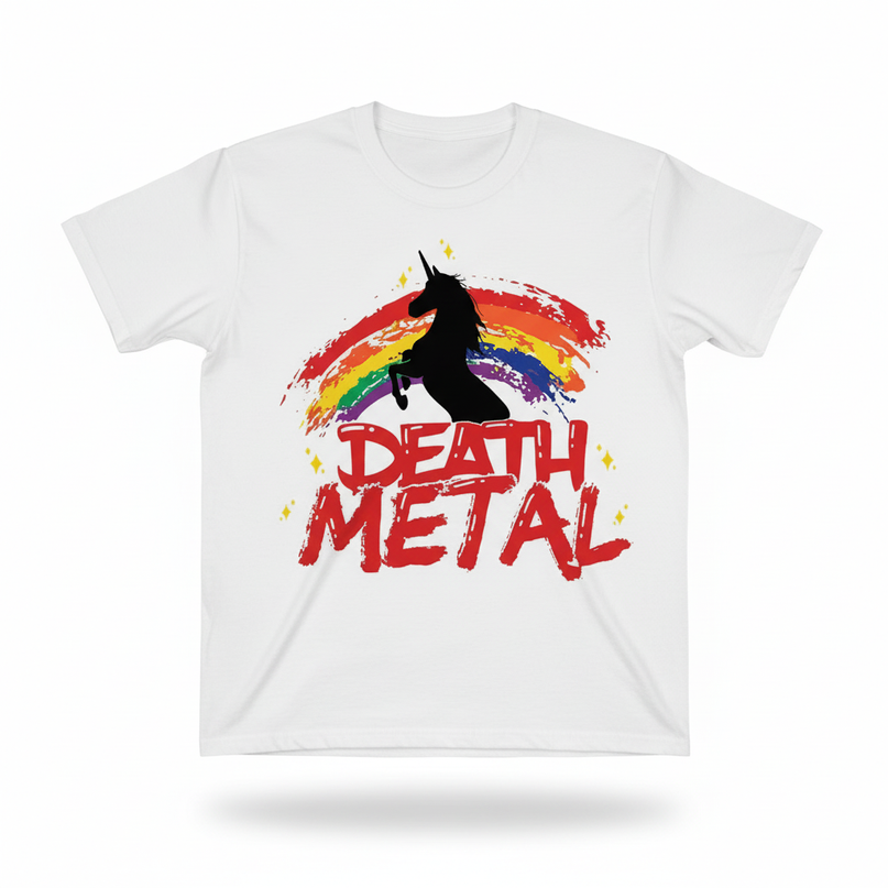 sky blue unicorn shirt - white-bg
